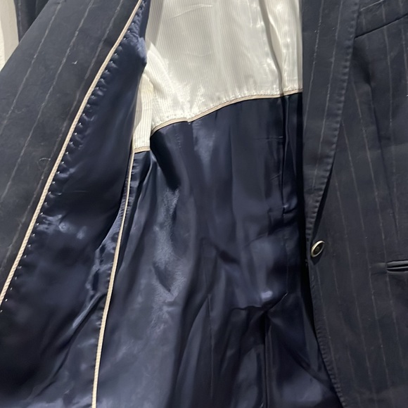 Massimo Dutti Fine Pinstripe Tailored Wool Blazer - Picture 5 of 7